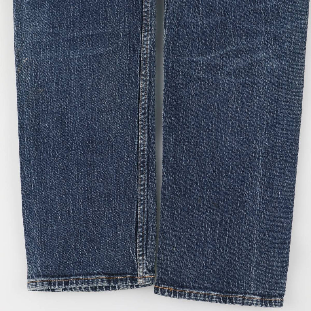 Levi's 505 tapered denim pants for men, equivalent to w32 unclear blue type Vintage Second Hand