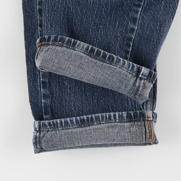 Levi's 505 tapered denim pants for men, equivalent to w32 unclear blue type Vintage Second Hand
