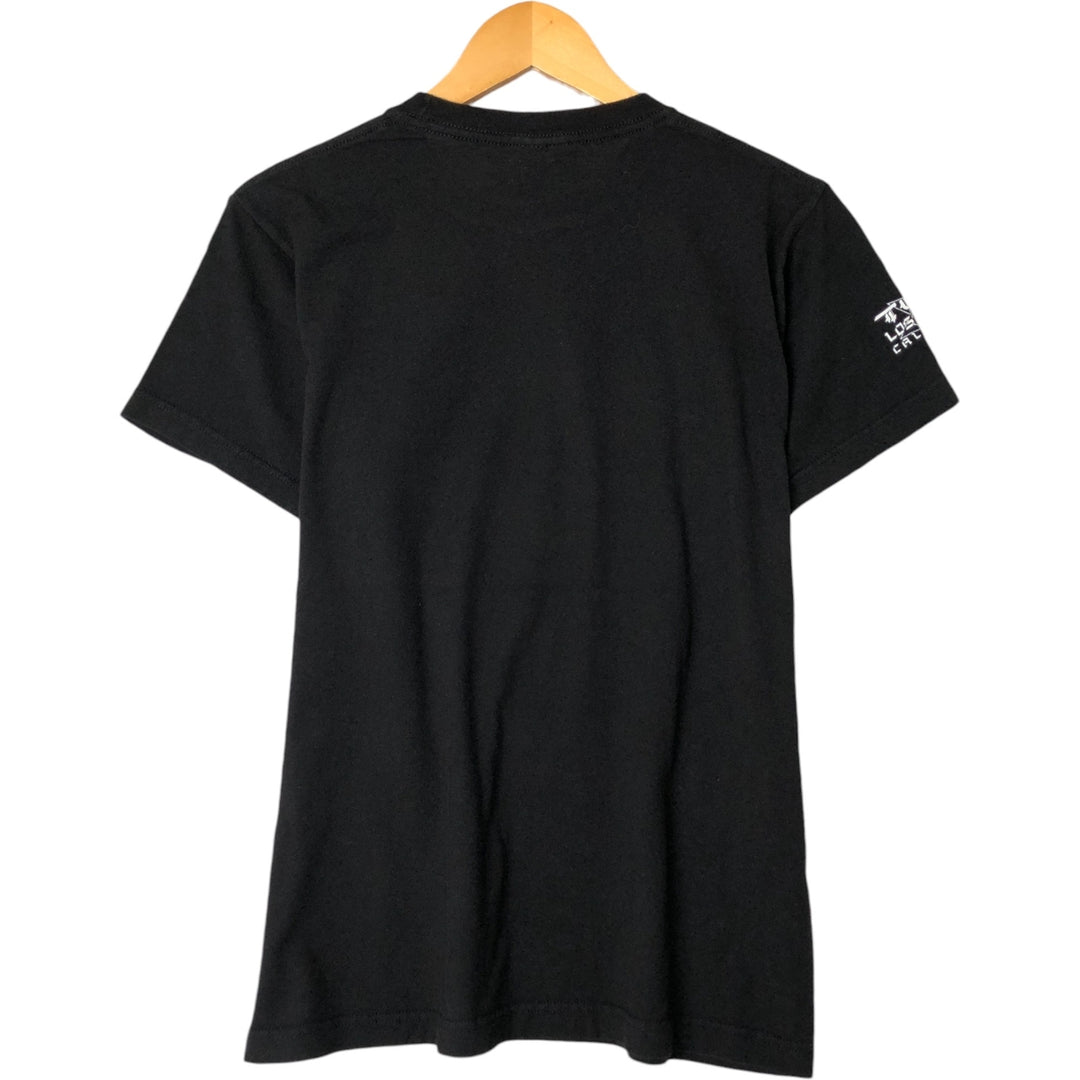 Tultex Skull Pattern Band T-shirt, Men's M size cotton black type Vintage Second Hand