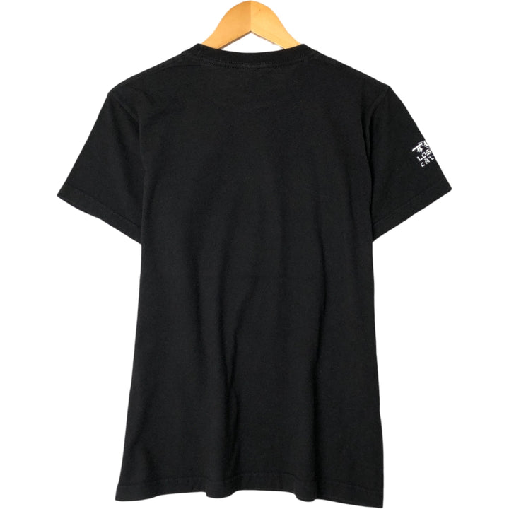 Tultex Skull Pattern Band T-shirt, Men's M size cotton black type Vintage Second Hand