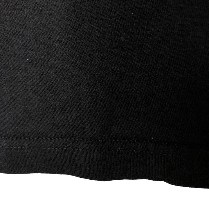 Tultex Skull Pattern Band T-shirt, Men's M size cotton black type Vintage Second Hand