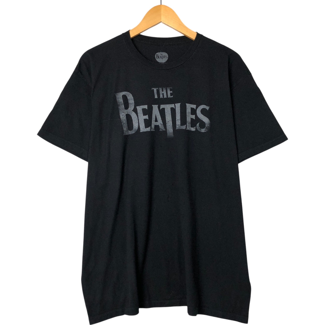 THE BEATLES Band T-shirt, Band T, Men's XL size cotton black type Vintage Second Hand