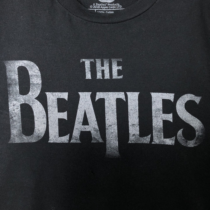 THE BEATLES Band T-shirt, Band T, Men's XL size cotton black type Vintage Second Hand
