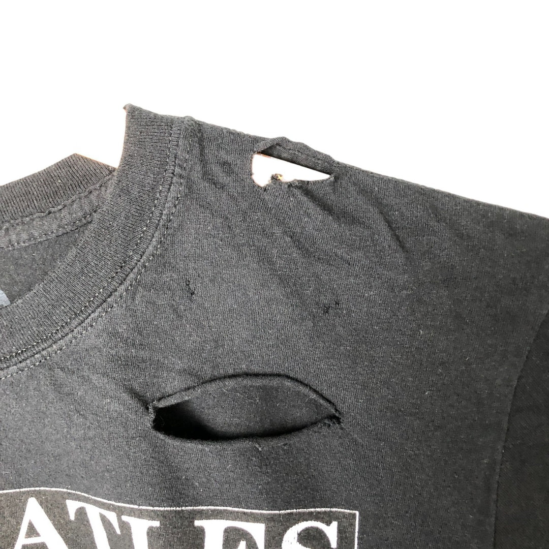 THE BEATLES Band T-shirt, Men's M size cotton black type Vintage Second Hand