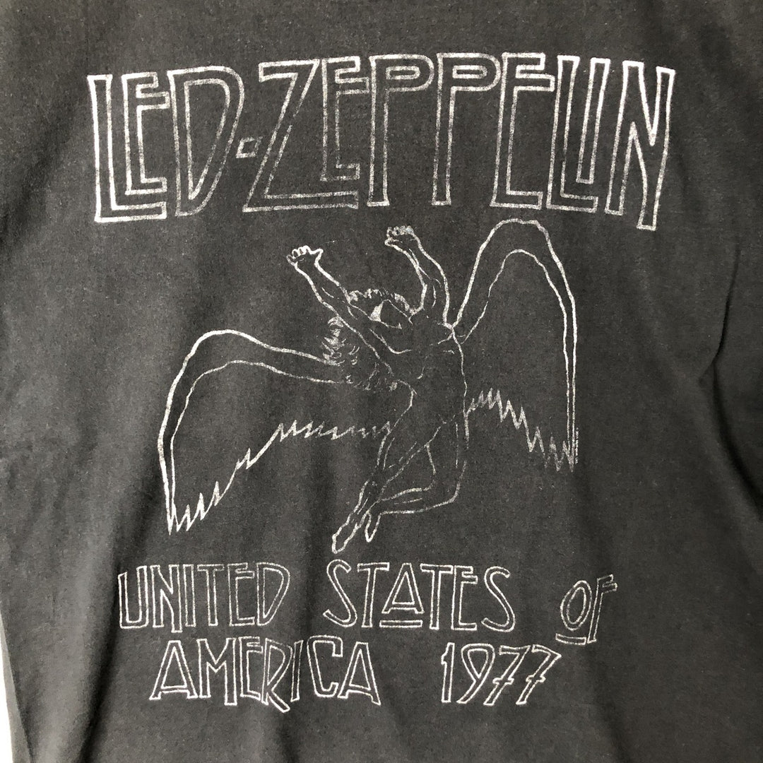 Gildan Softstyle LED ZEPPELIN Band T-shirt, Men's XL cotton black type Vintage Second Hand