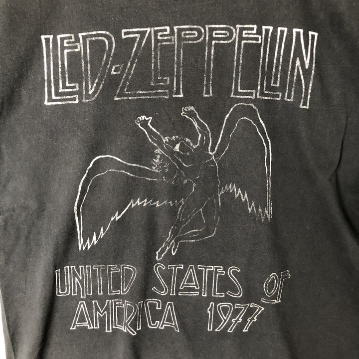 Gildan Softstyle LED ZEPPELIN Band T-shirt, Men's XL cotton black type Vintage Second Hand