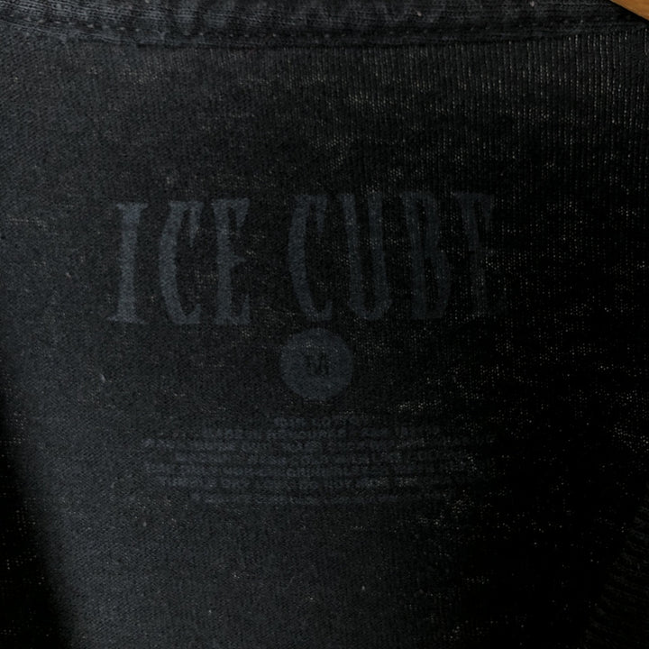 ICE CUBE Rap T-shirt, Men's M size cotton black type Vintage Second Hand