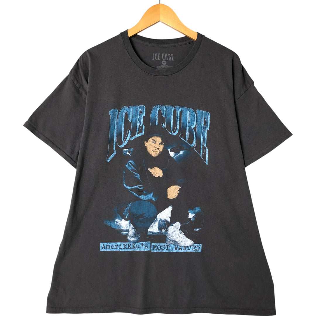 ICE CUBE Rap T-shirt, Men's XL size cotton Khaki type Vintage Second Hand