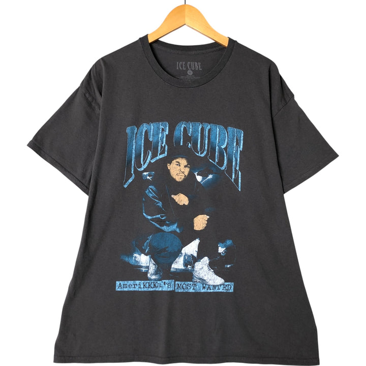 ICE CUBE Rap T-shirt, Men's XL size cotton Khaki type Vintage Second Hand