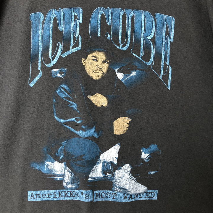 ICE CUBE Rap T-shirt, Men's XL size cotton Khaki type Vintage Second Hand