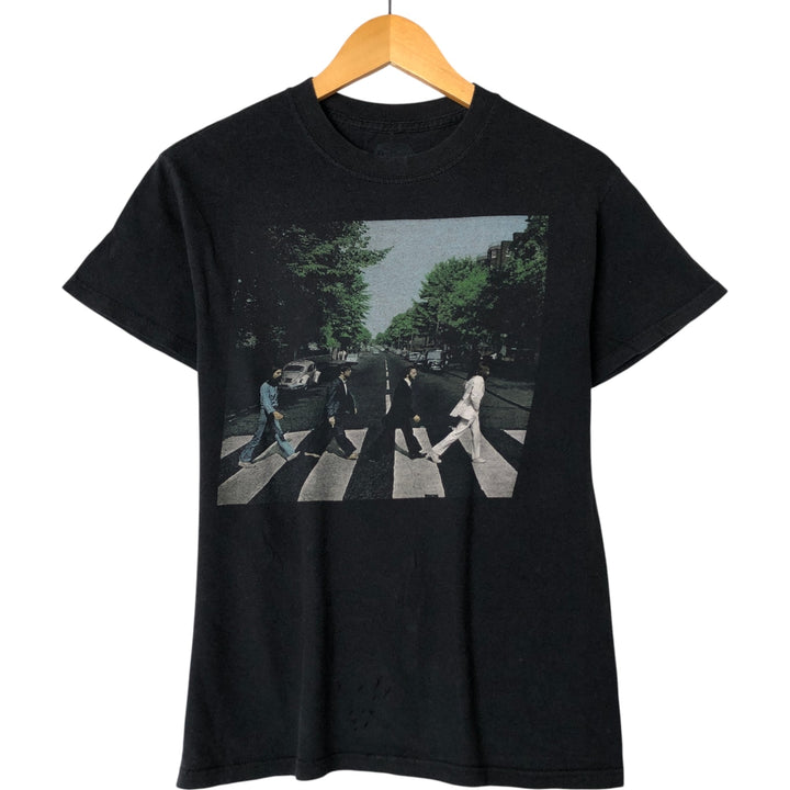 THE BEATLES Band T-shirt, Band T, Men's S size unclear black type Vintage Second Hand