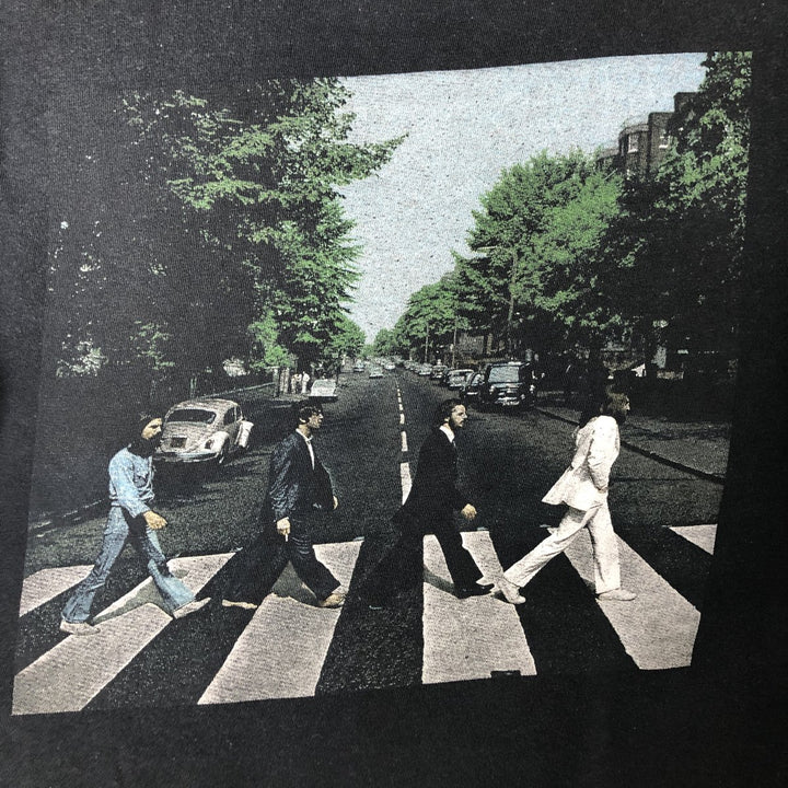 THE BEATLES Band T-shirt, Band T, Men's S size unclear black type Vintage Second Hand