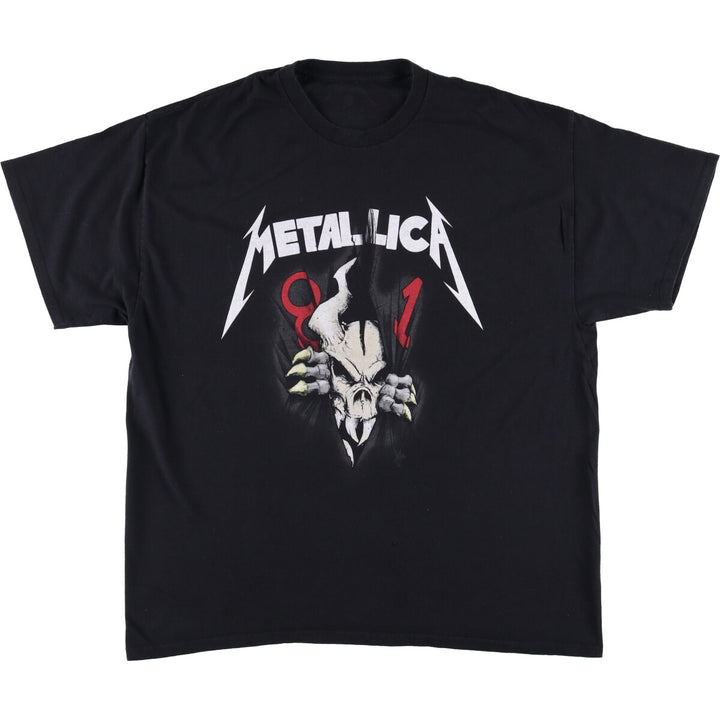 METALLICA Metallica Band T-shirt Band T Men's XL size unclear black type Vintage Second Hand