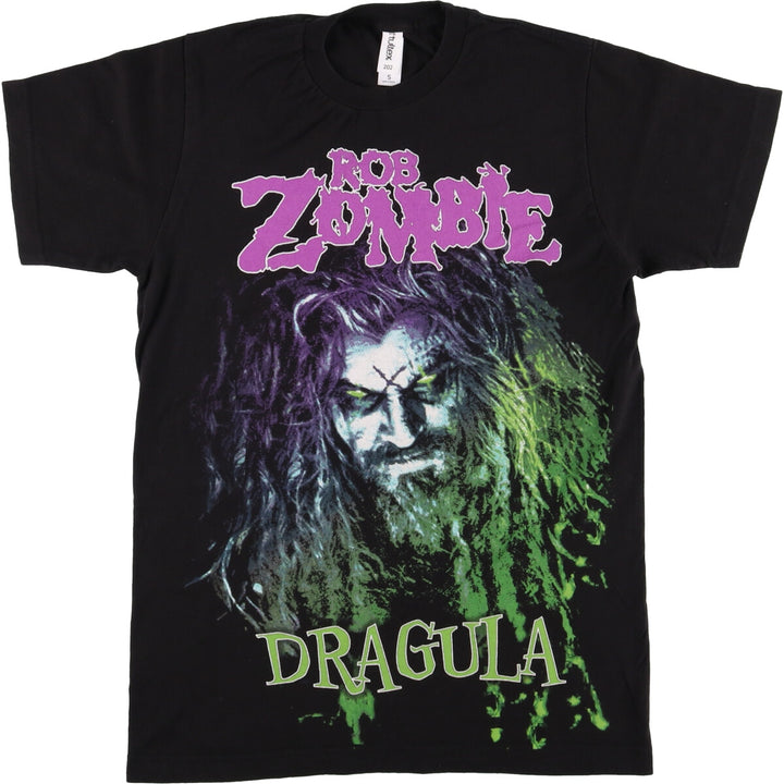 TURTEX ROB ZOMBIE Rob Zombie Band T-shirt Band T Men's S equivalent cotton black type Vintage Second Hand