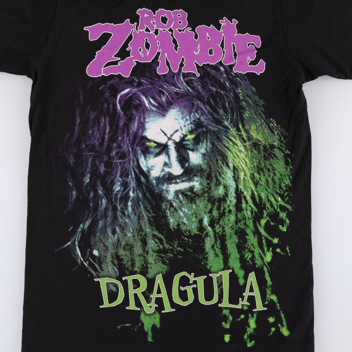 TURTEX ROB ZOMBIE Rob Zombie Band T-shirt Band T Men's S equivalent cotton black type Vintage Second Hand