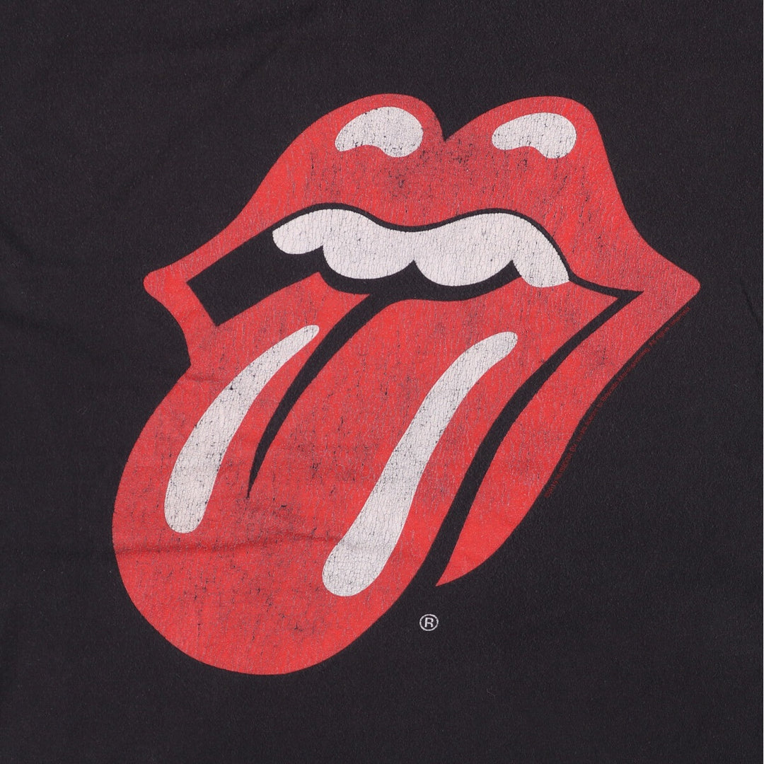 The Rolling Stones Band T-shirt, Men's XL cotton black type Vintage Second Hand