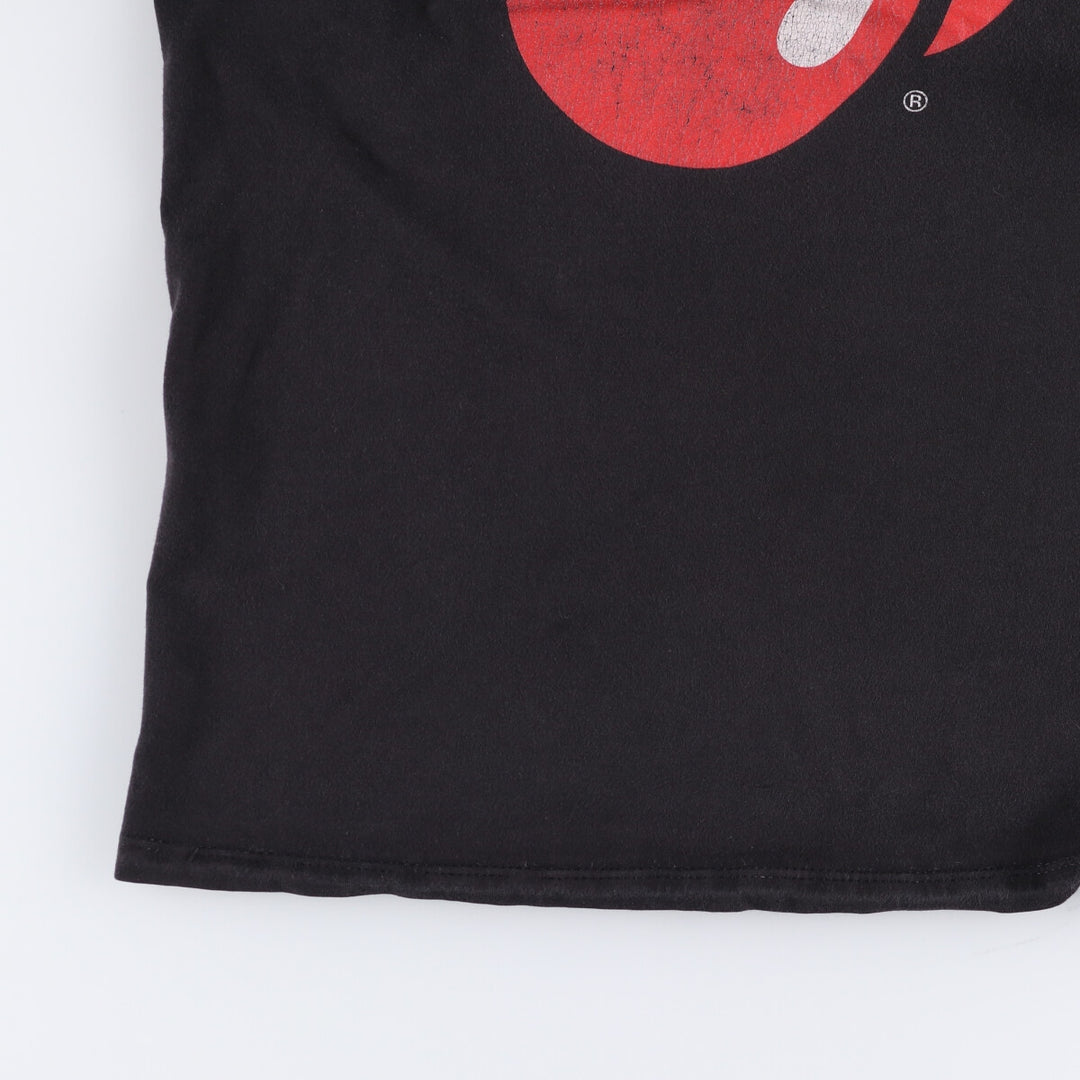 The Rolling Stones Band T-shirt, Men's XL cotton black type Vintage Second Hand