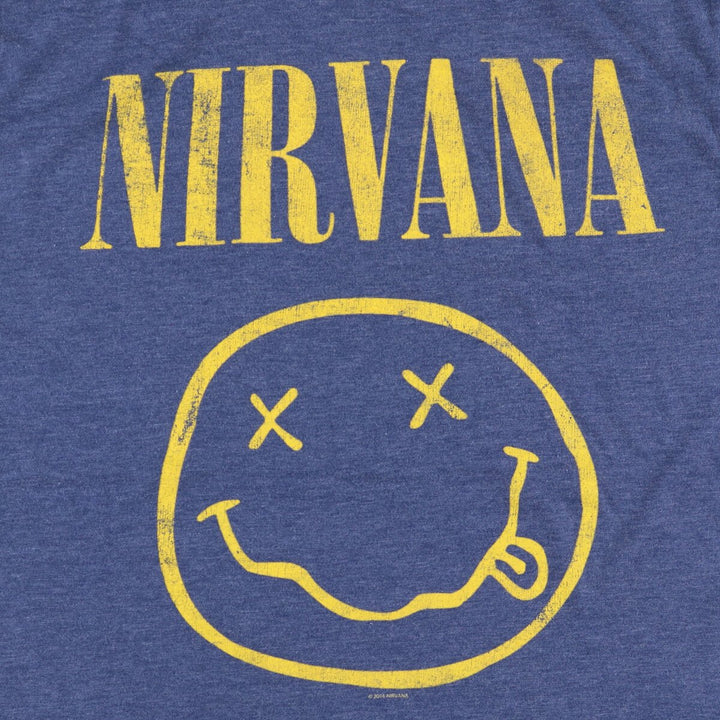 SIX FIFTY ONE NIRVANA Band T-shirt, Band T, Men's L size cotton blue type Vintage Second Hand