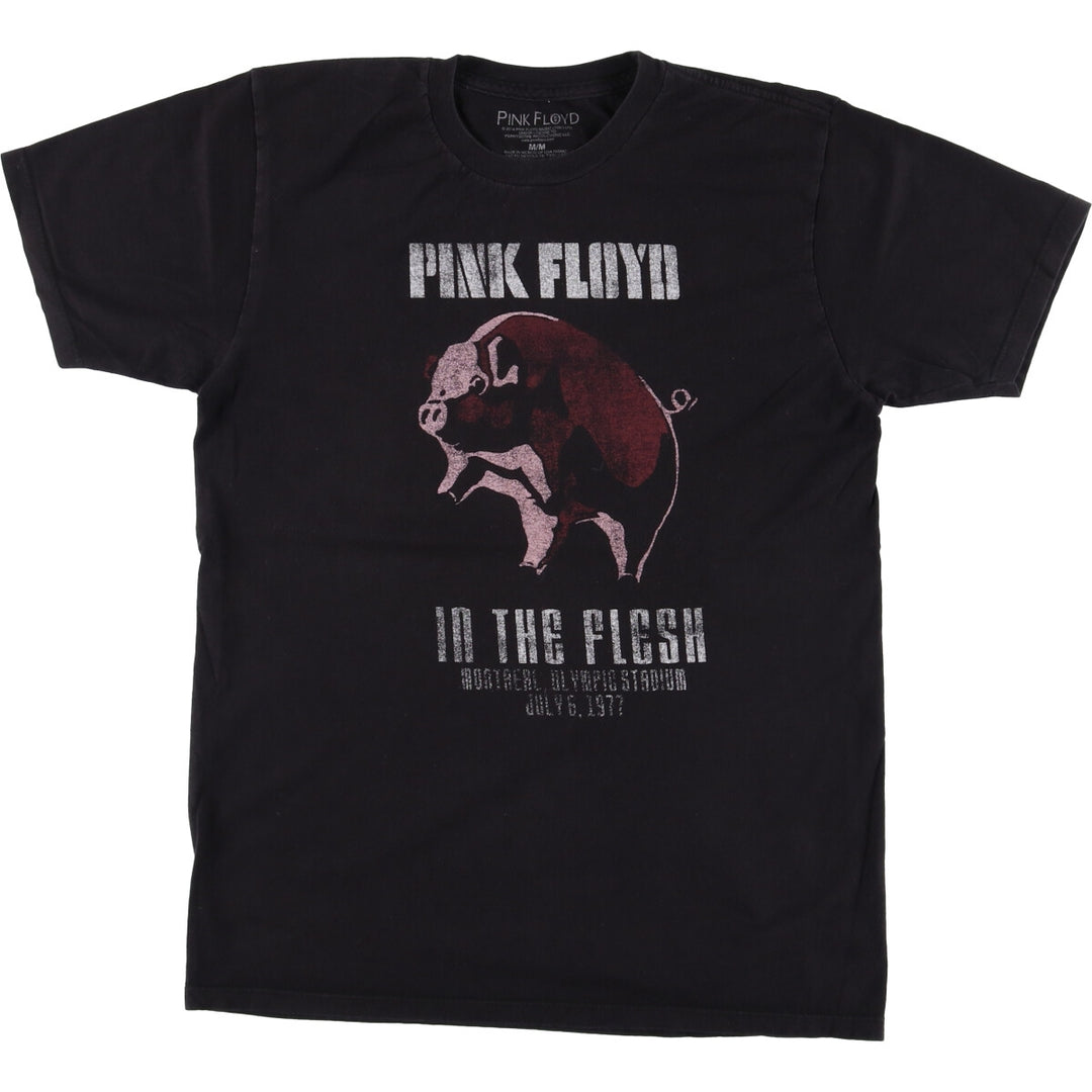 PINK FLOYD Pink Floyd Band T-shirt Band T Men's M size cotton black type Vintage Second Hand