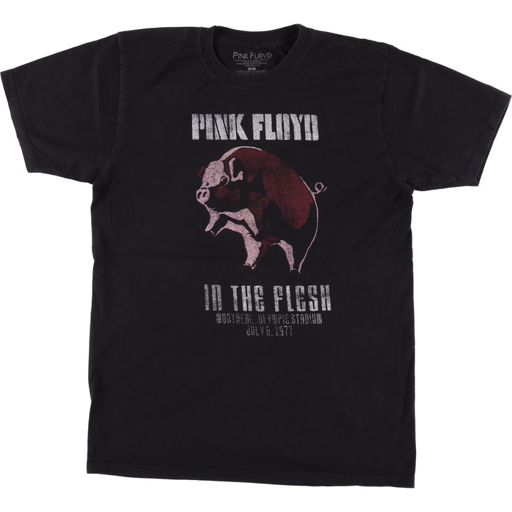 PINK FLOYD Pink Floyd Band T-shirt Band T Men's M size cotton black type Vintage Second Hand