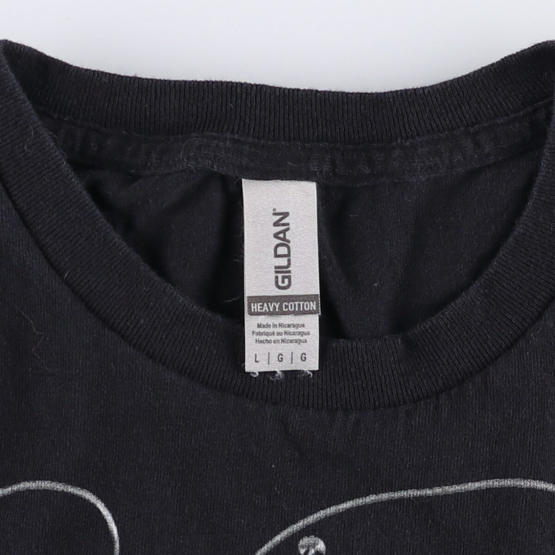 Gildan LIL BABY Rap T-shirt, Men's L size cotton black type Vintage Second Hand
