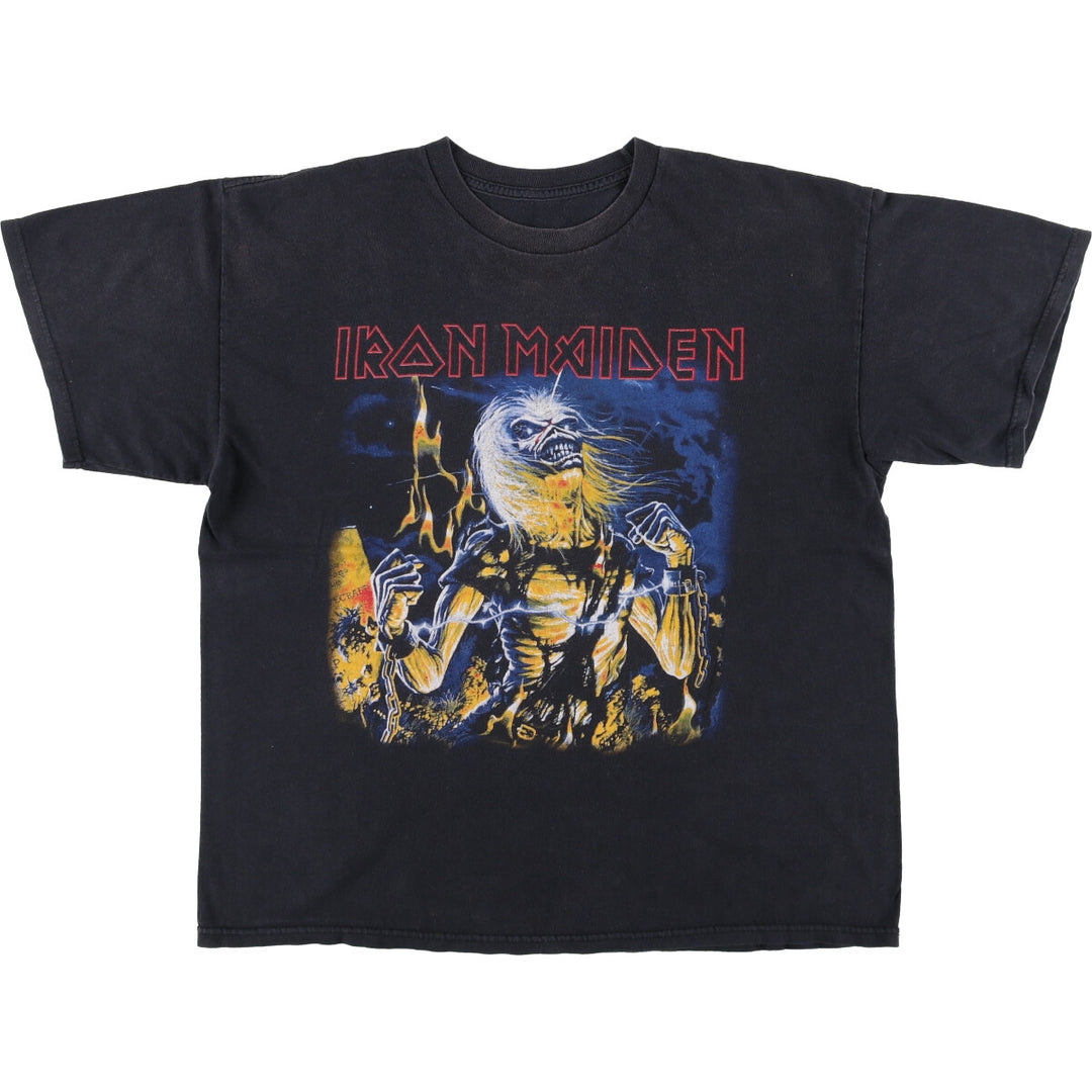 AEROSMITH Aerosmith Band T-shirt, Band T, Men's L size unclear black type Vintage Second Hand