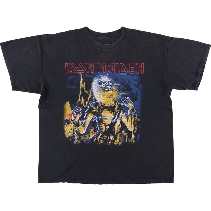AEROSMITH Aerosmith Band T-shirt, Band T, Men's L size unclear black type Vintage Second Hand