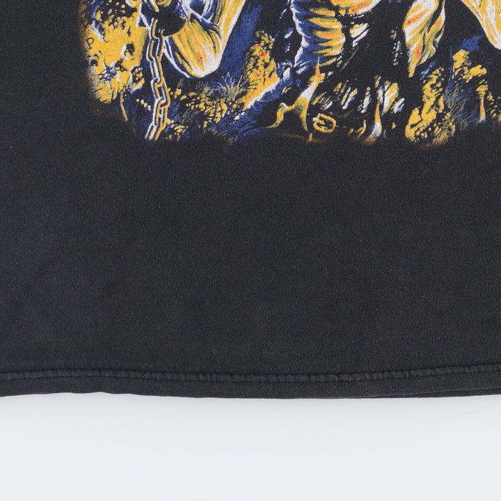 AEROSMITH Aerosmith Band T-shirt, Band T, Men's L size unclear black type Vintage Second Hand