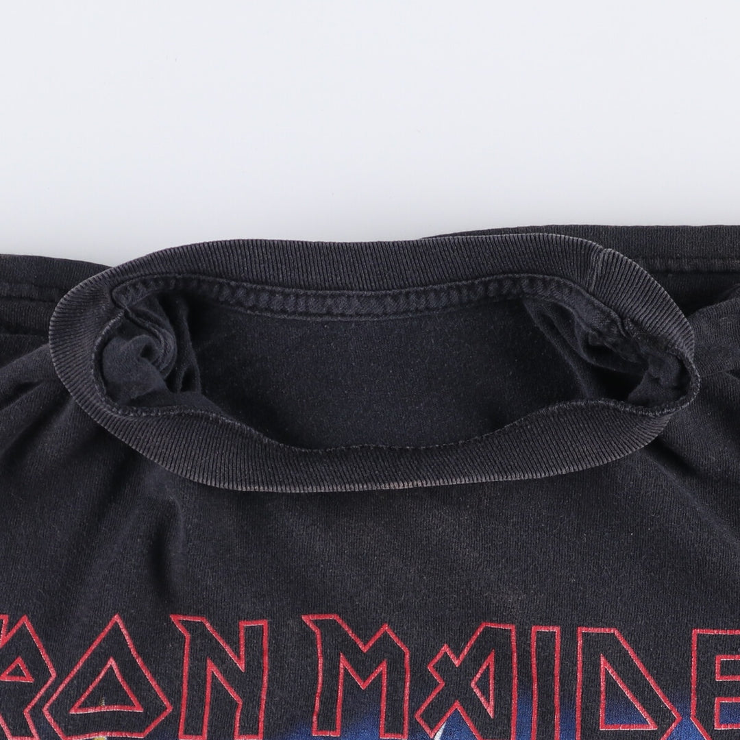 AEROSMITH Aerosmith Band T-shirt, Band T, Men's L size unclear black type Vintage Second Hand