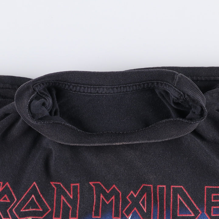 AEROSMITH Aerosmith Band T-shirt, Band T, Men's L size unclear black type Vintage Second Hand