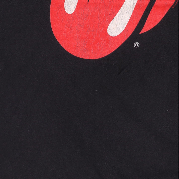 The Rolling Stones Band T-shirt, Band T, Men's L size cotton black type Vintage Second Hand