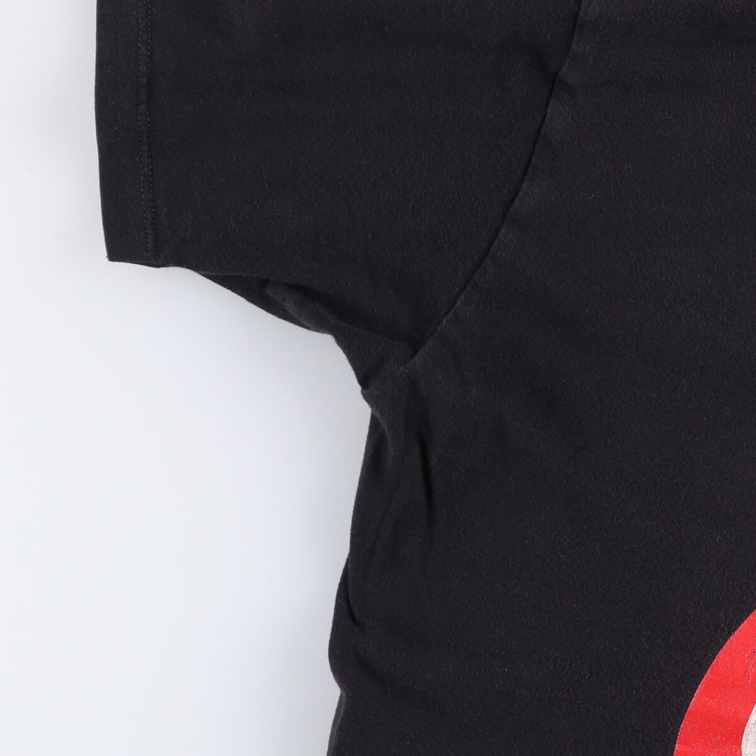 The Rolling Stones Band T-shirt, Band T, Men's L size cotton black type Vintage Second Hand