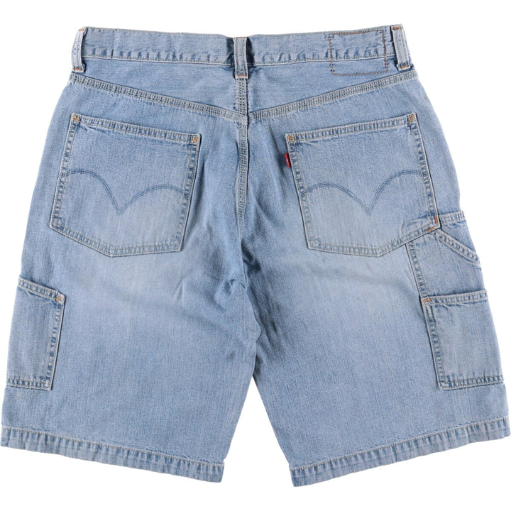 Levi's CARPENTER denim painter shorts, shorts for men, equivalent to w36 cotton blue type Vintage Second Hand