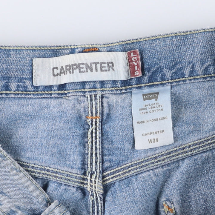 Levi's CARPENTER denim painter shorts, shorts for men, equivalent to w36 cotton blue type Vintage Second Hand