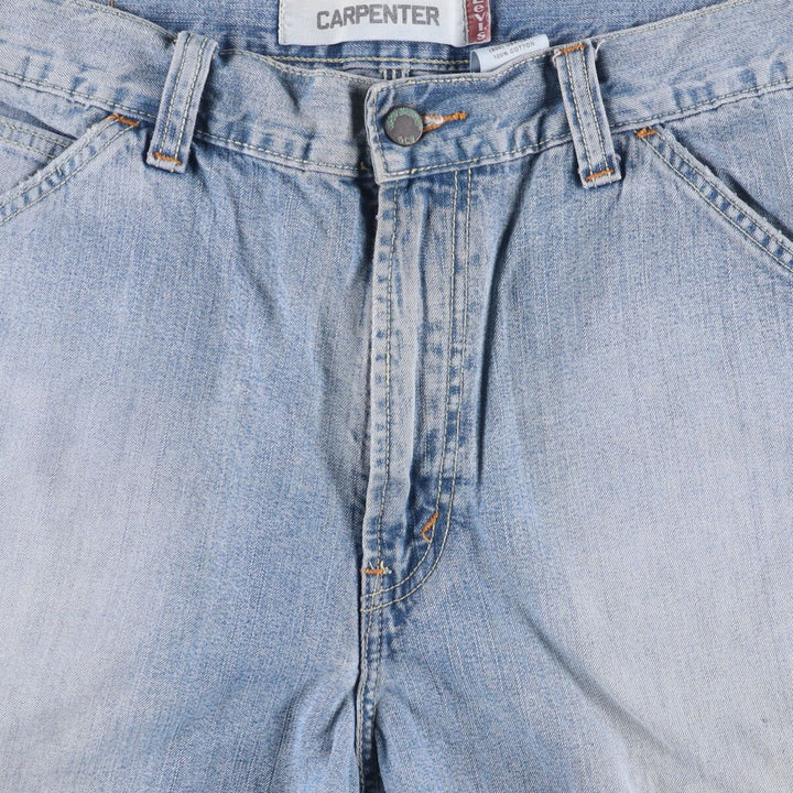 Levi's CARPENTER denim painter shorts, shorts for men, equivalent to w36 cotton blue type Vintage Second Hand