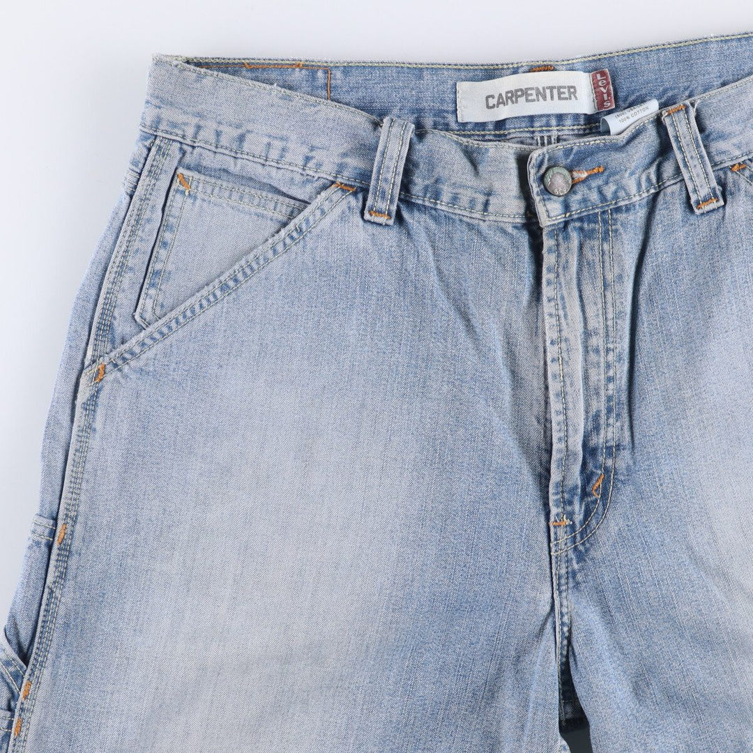 Levi's CARPENTER denim painter shorts, shorts for men, equivalent to w36 cotton blue type Vintage Second Hand