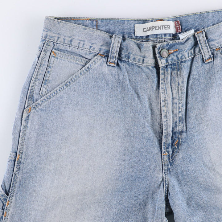 Levi's CARPENTER denim painter shorts, shorts for men, equivalent to w36 cotton blue type Vintage Second Hand