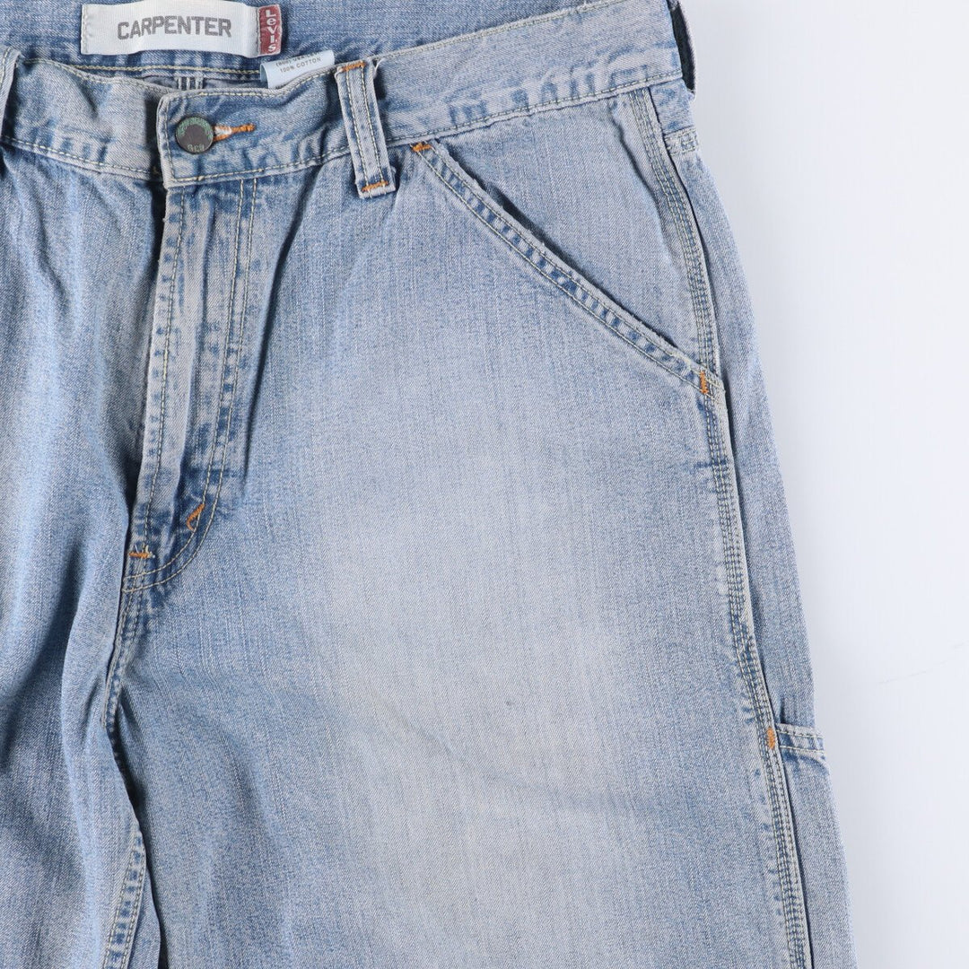 Levi's CARPENTER denim painter shorts, shorts for men, equivalent to w36 cotton blue type Vintage Second Hand