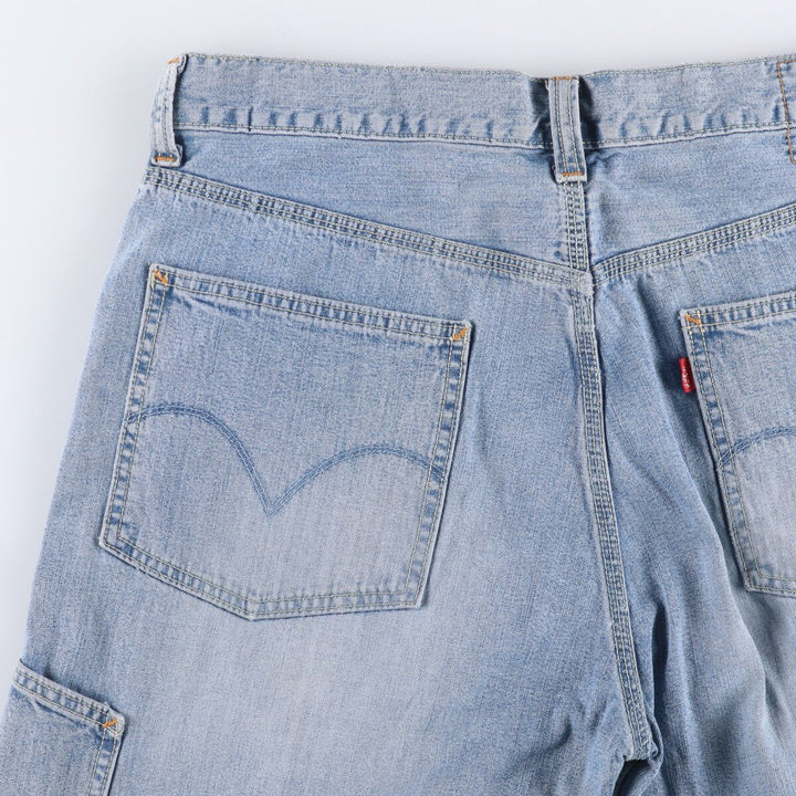 Levi's CARPENTER denim painter shorts, shorts for men, equivalent to w36 cotton blue type Vintage Second Hand