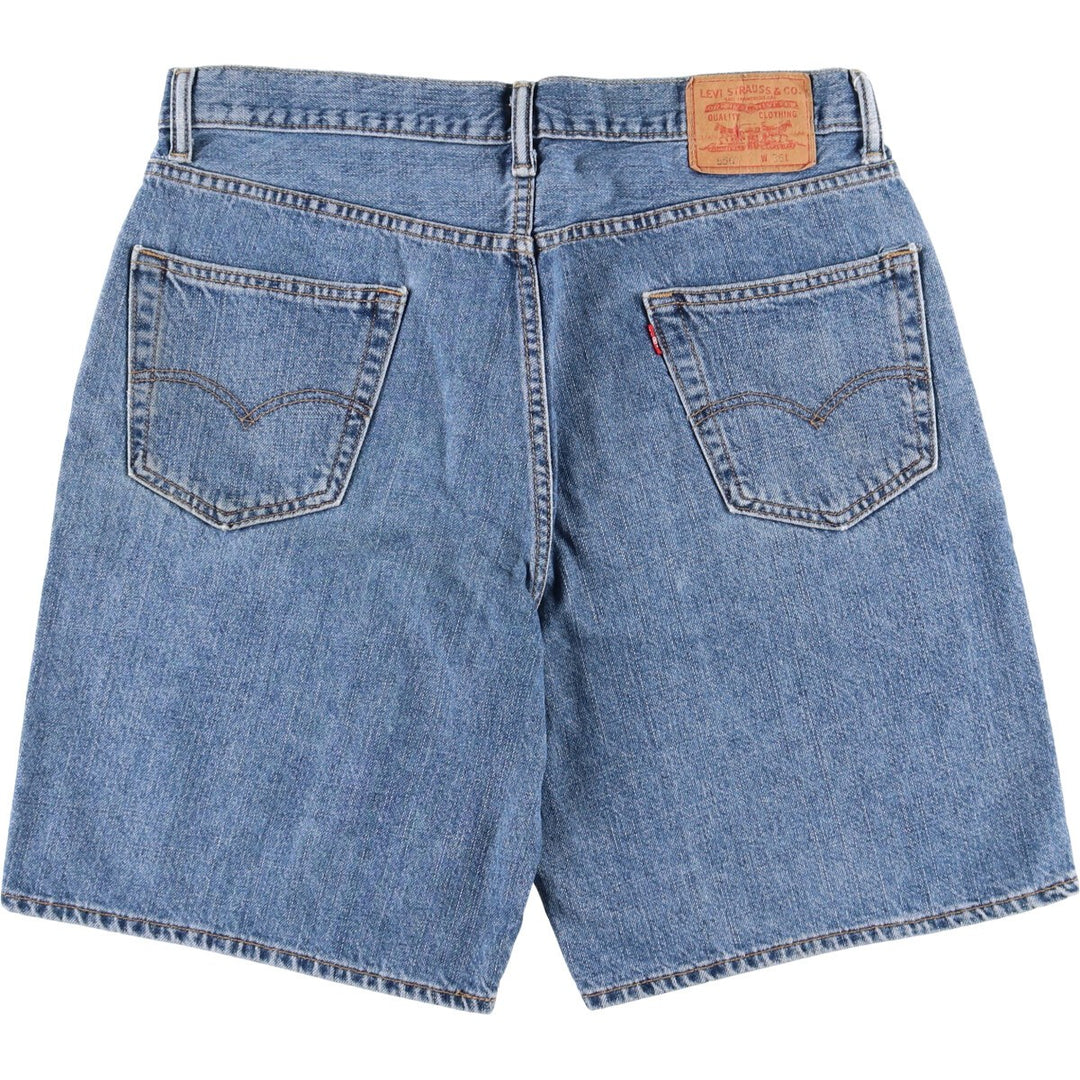 Levi's 550 Relaxed Fit Denim Shorts, Men's Size W36 cotton blue type Vintage Second Hand