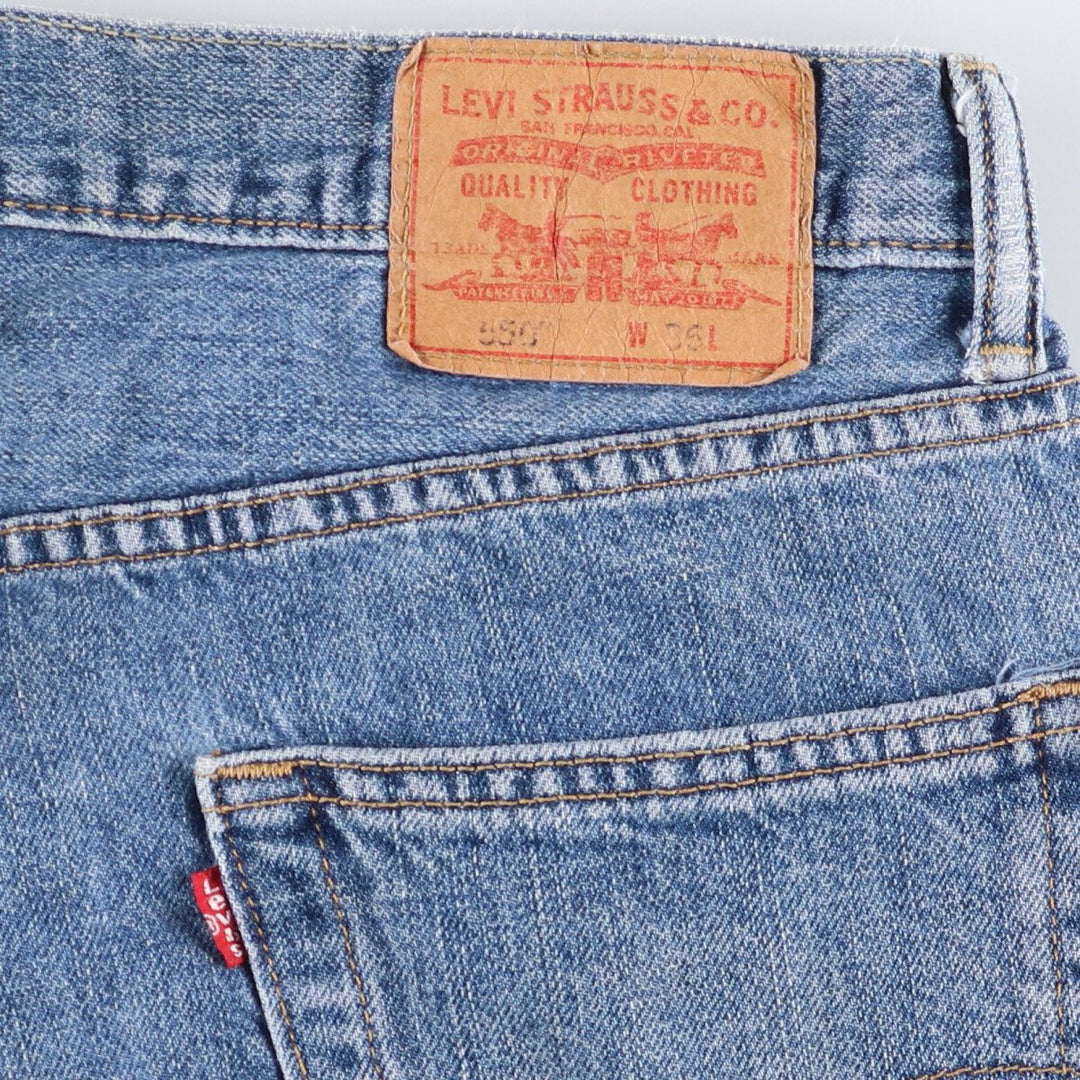 Levi's 550 Relaxed Fit Denim Shorts, Men's Size W36 cotton blue type Vintage Second Hand