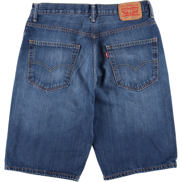 Levi's 569 denim shorts, half pants, men's size w34 cotton blue type Vintage Second Hand