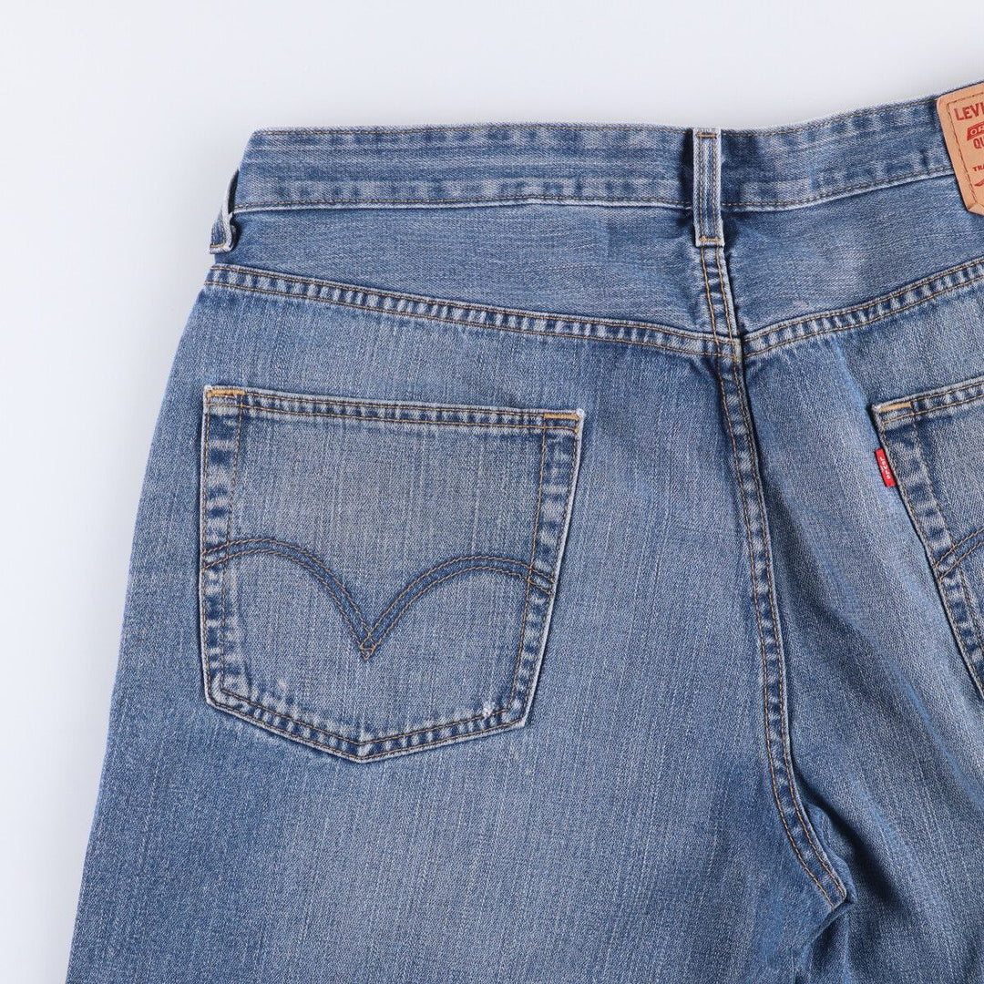 Levi's 569 LOOSE STRAIGHT denim shorts, half pants, men's size w36 cotton blue type Vintage Second Hand