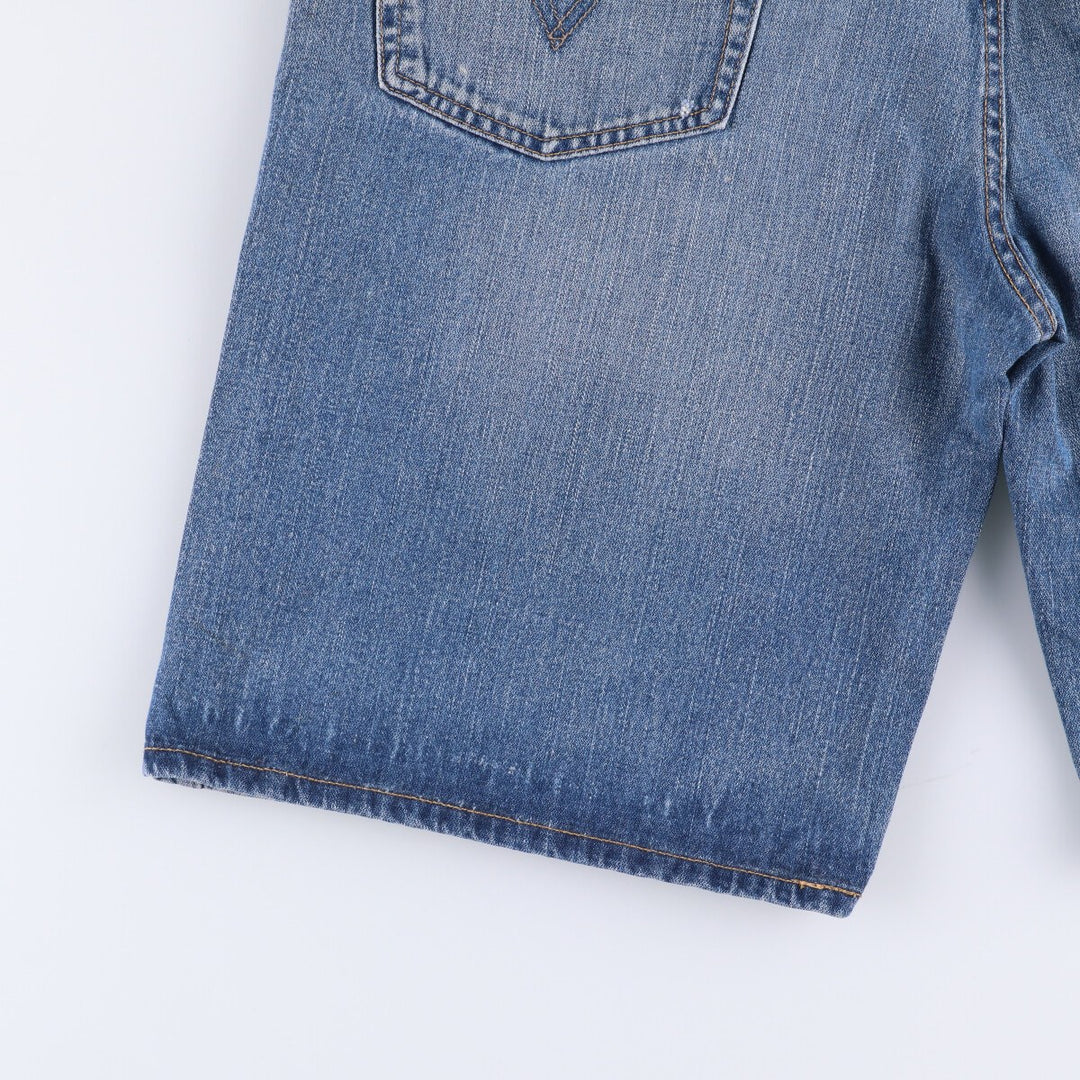 Levi's 569 LOOSE STRAIGHT denim shorts, half pants, men's size w36 cotton blue type Vintage Second Hand