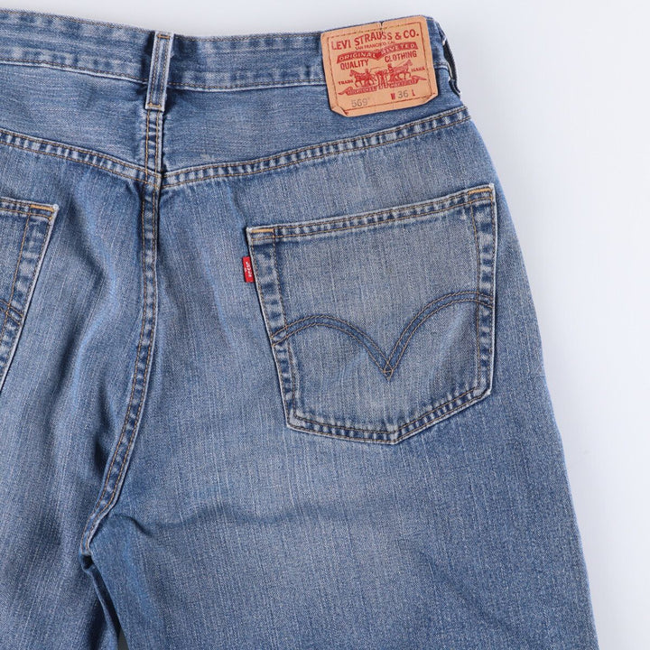 Levi's 569 LOOSE STRAIGHT denim shorts, half pants, men's size w36 cotton blue type Vintage Second Hand