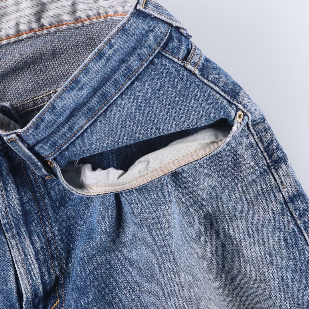 Levi's 569 LOOSE STRAIGHT denim shorts, half pants, men's size w36 cotton blue type Vintage Second Hand