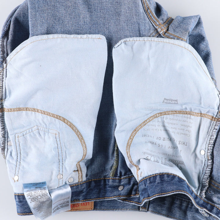 Levi's 569 denim shorts, half pants, men's size w35 cotton blue type Vintage Second Hand