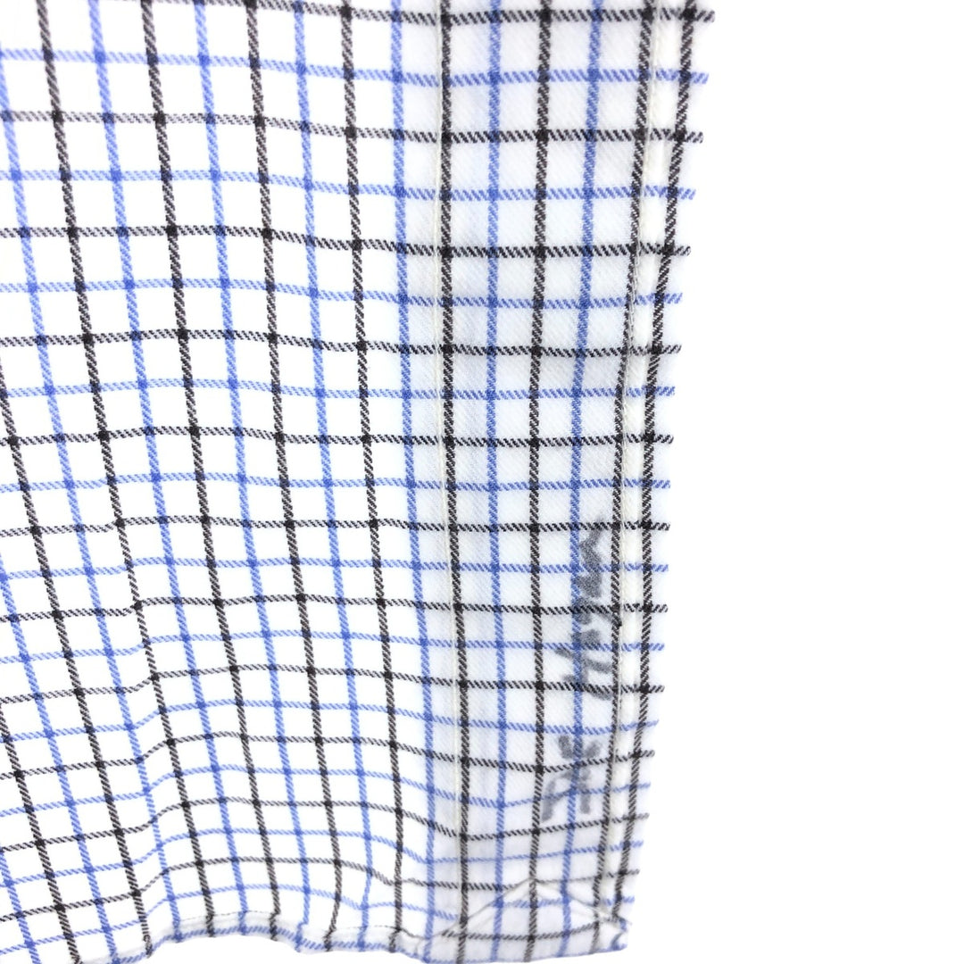 Ralph Lauren Classic Fit Long Sleeve Button Down Check Shirt, Men's Size L cotton white type Vintage Second Hand