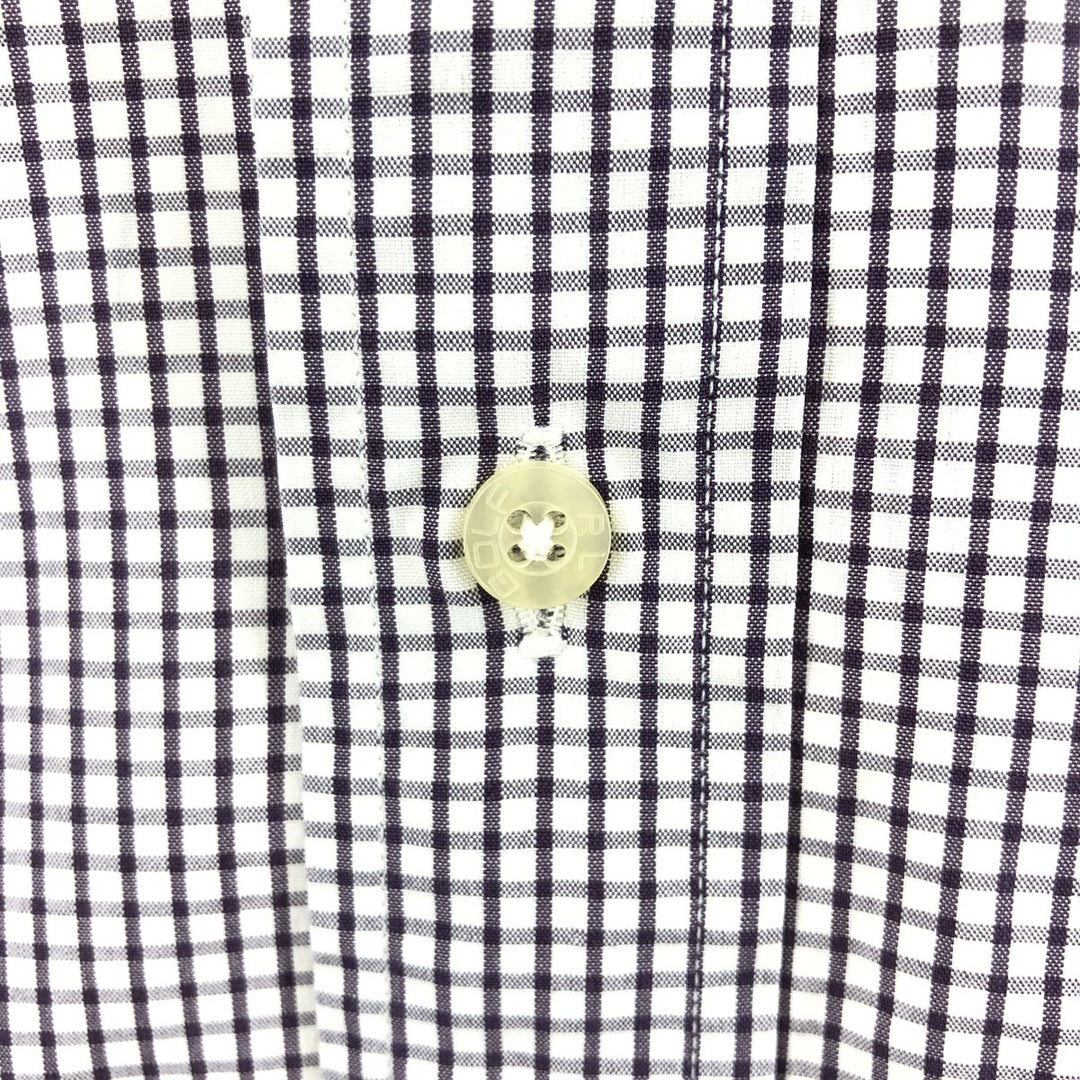 Ralph Lauren RALPH LAUREN GOLF TILDEN Long Sleeve Button Down Check Shirt Men's XL cotton red type reddish brown Vintage Second Hand