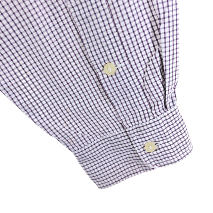 Ralph Lauren RALPH LAUREN GOLF TILDEN Long Sleeve Button Down Check Shirt Men's XL cotton red type reddish brown Vintage Second Hand